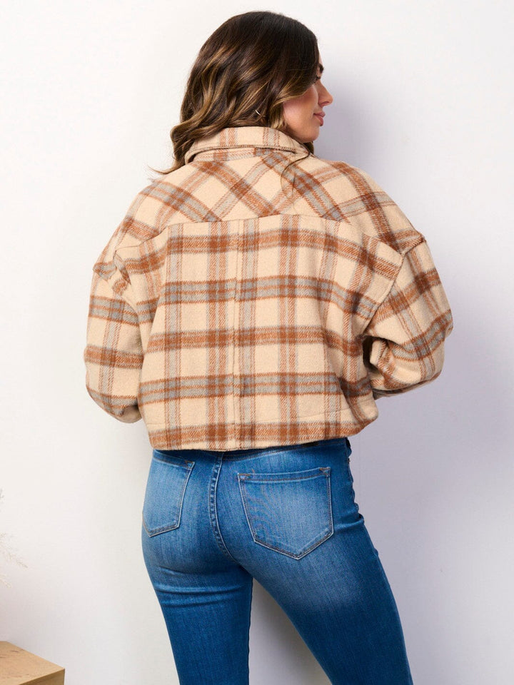 Copy of WOMEN'S LONG SLEEVE BUTTON CLOSURE POCKETS JACKET