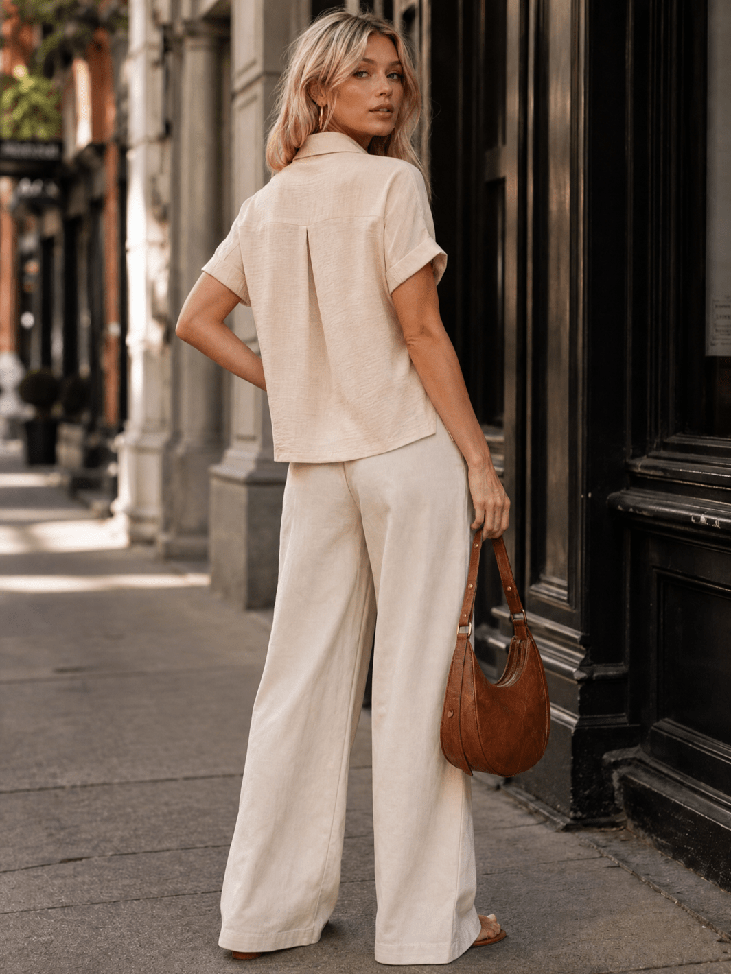 ***************WOMEN'S SHORT SLEEVE BUTTON UP FRONT POCKETS BLOUSE