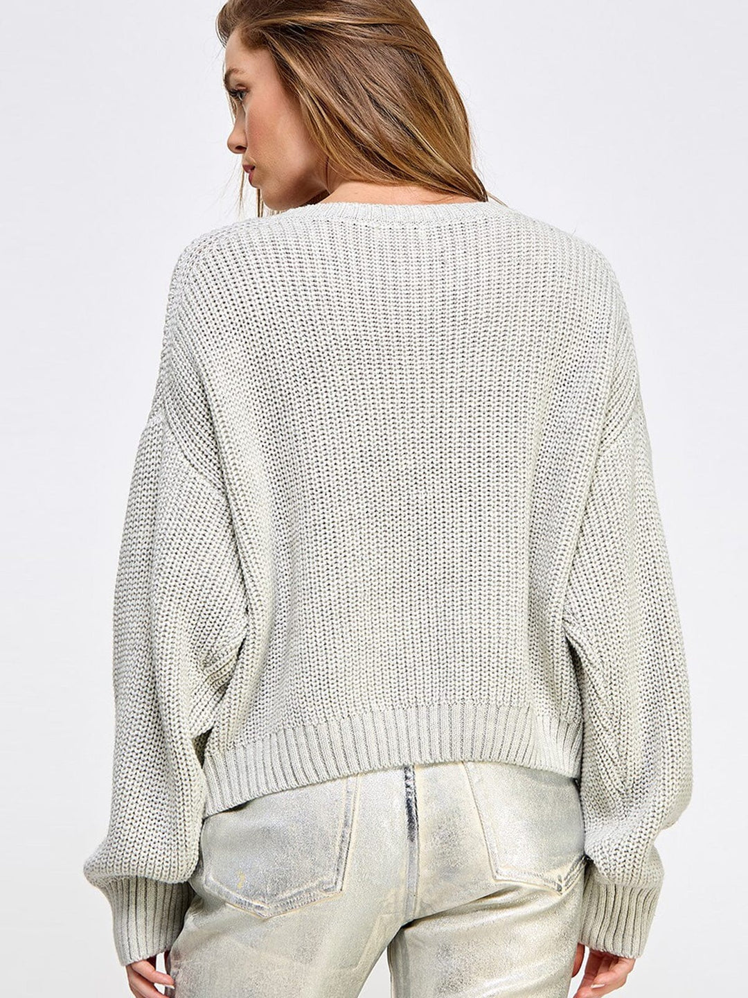 WOMEN'S LONG SLEEVE KNIT TOP