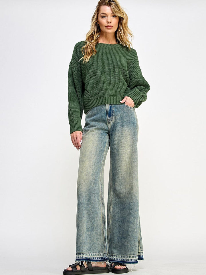 WOMEN'S LONG SLEEVE KNIT TOP