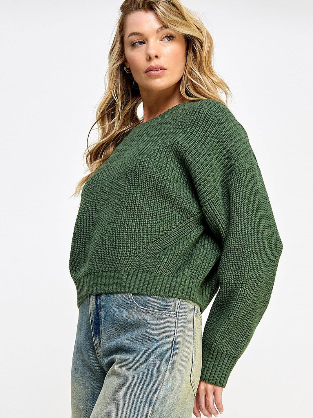 WOMEN'S LONG SLEEVE KNIT TOP