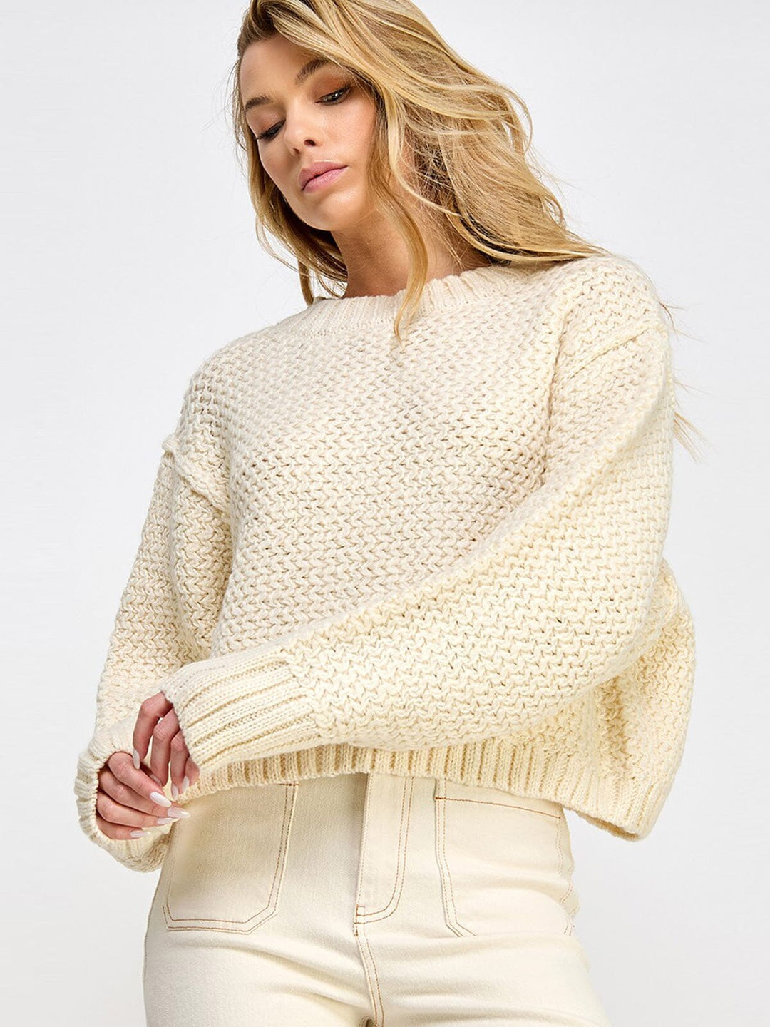 WOMEN'S LONG SLEEVE KNIT TOP