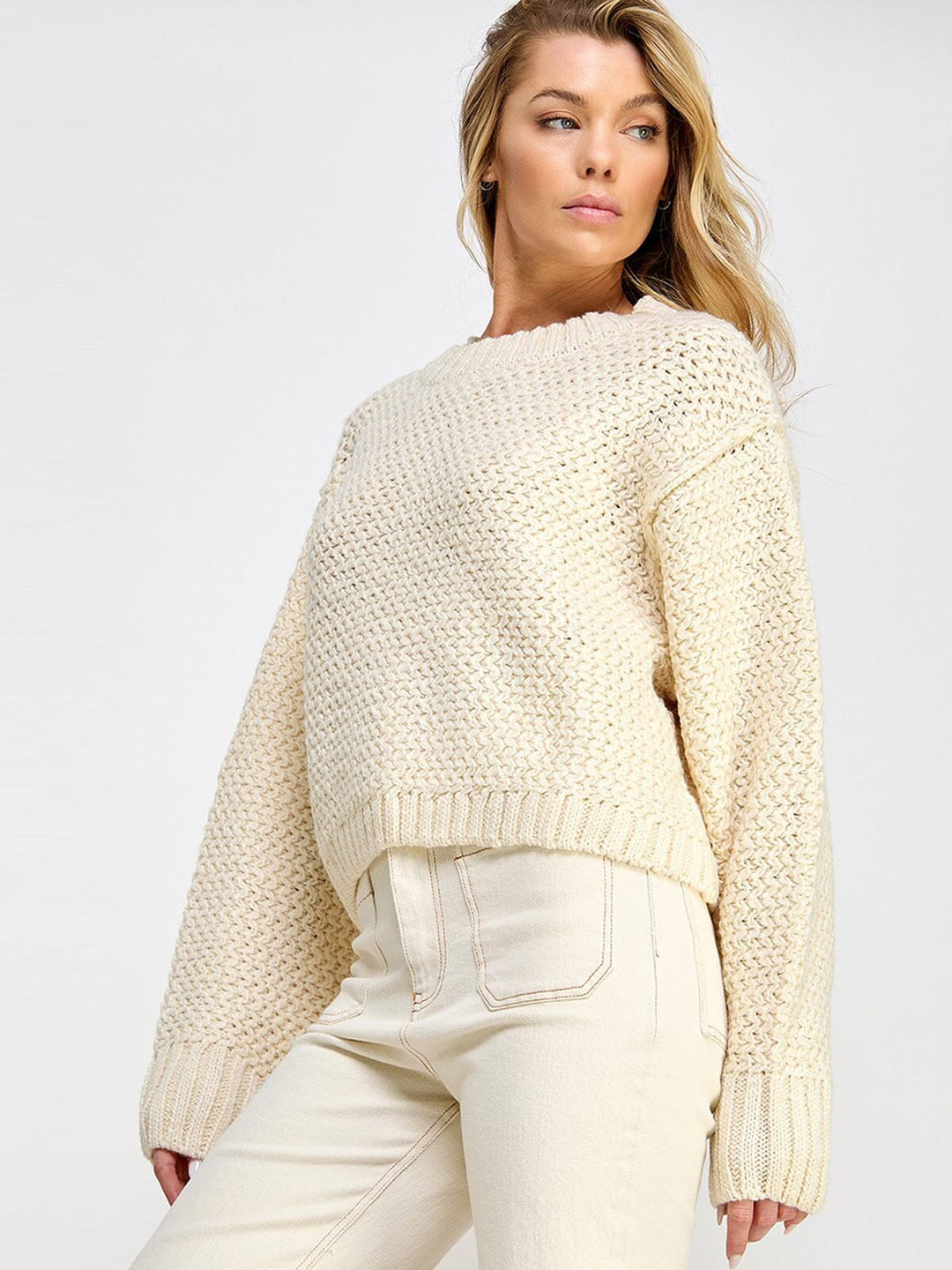 WOMEN'S LONG SLEEVE KNIT TOP