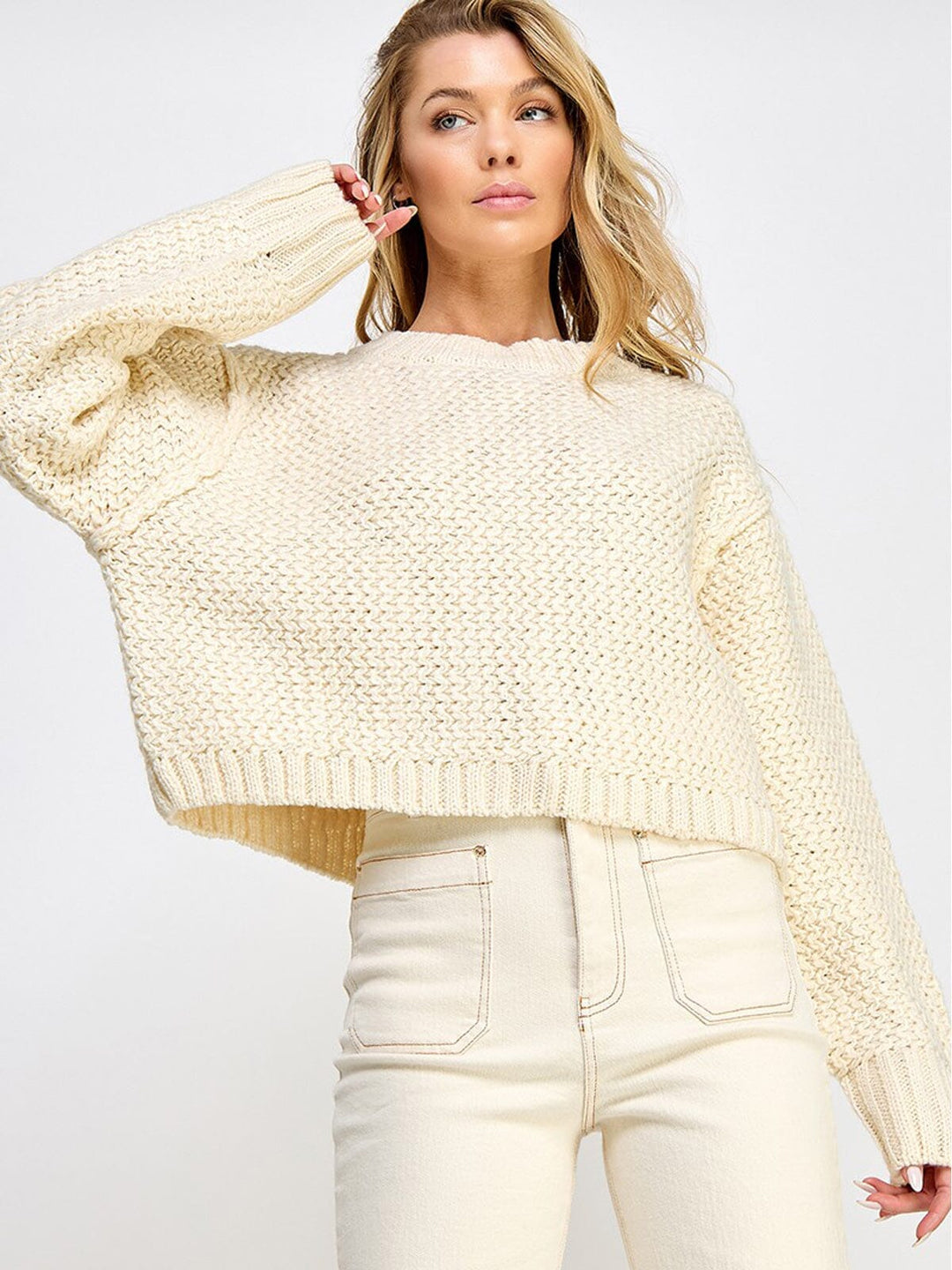 WOMEN'S LONG SLEEVE KNIT TOP
