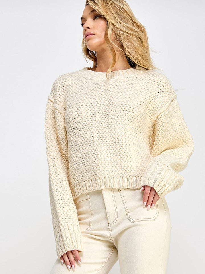 WOMEN'S LONG SLEEVE KNIT TOP