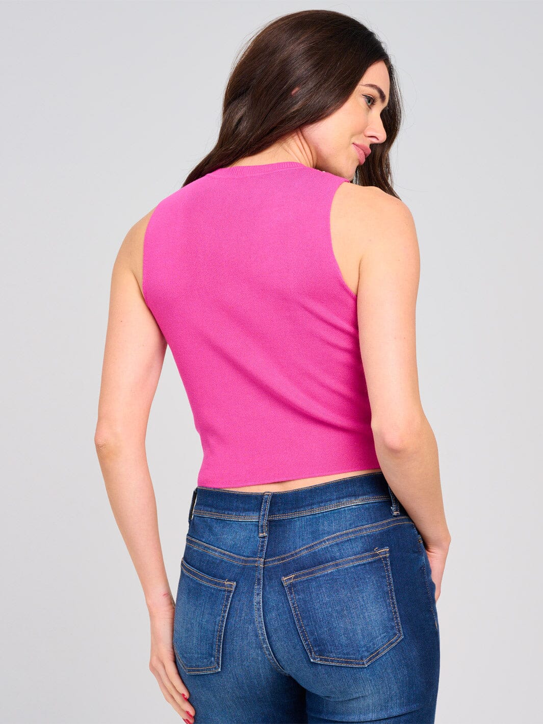 WOMEN'S SLEEVELESS STUDS DETAILED TANK TOP