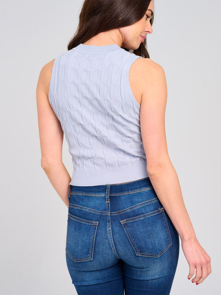 WOMEN'S SLEEVELESS STUDS DETAILED TANK TOP