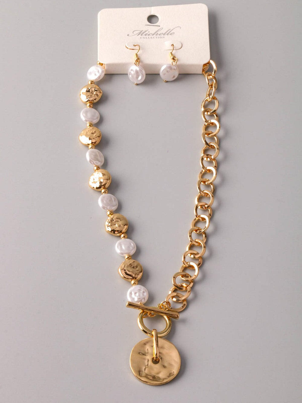WOMEN'S DETAILED EARRINGS & NECKLACE SET