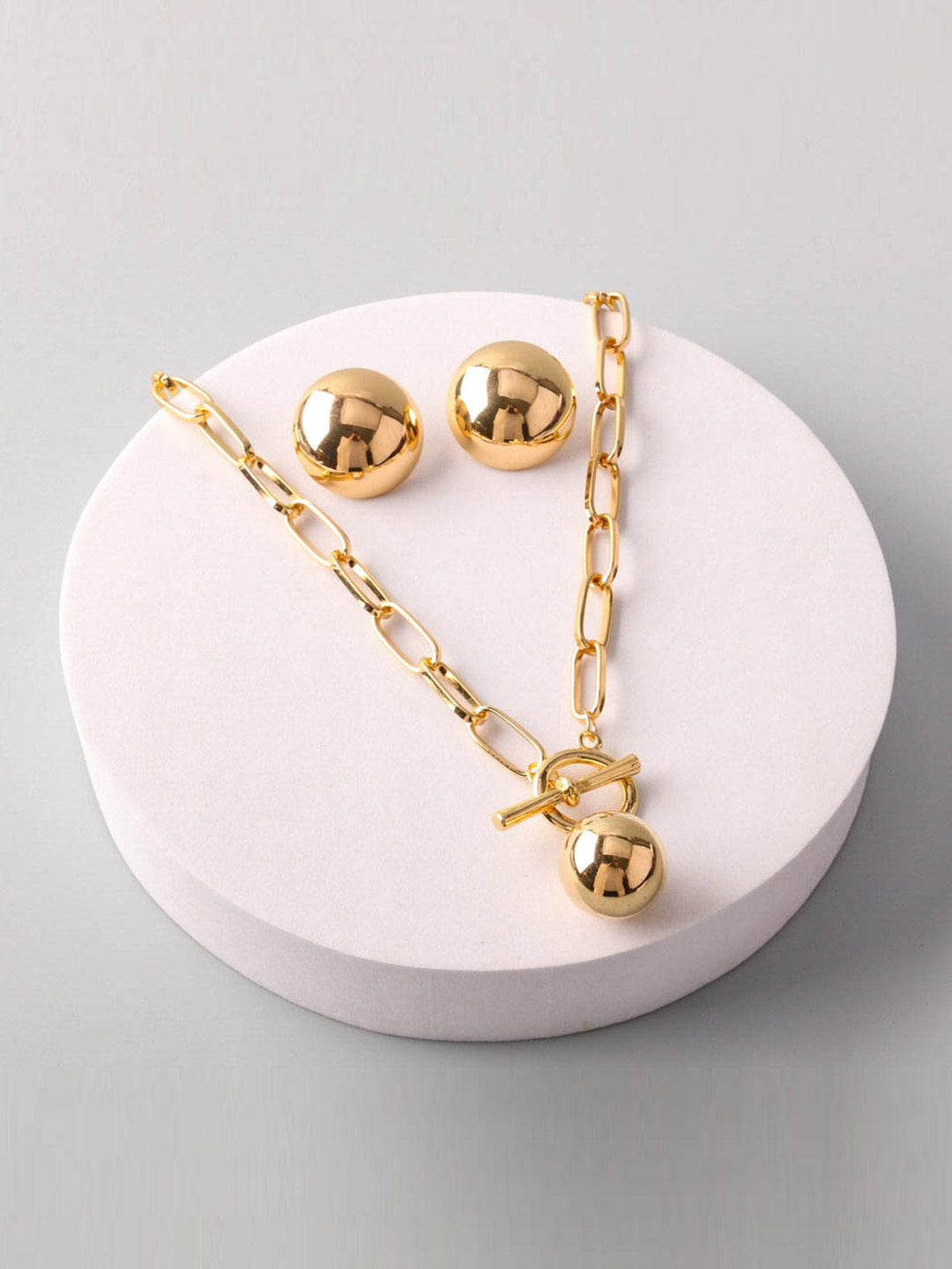 FASHION PEARL PENDANTS EARRINGS & NECKLACE SET