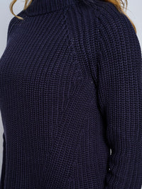 WOMEN'S LONG SLEEVE KNITTED PULLOVER SWEATER