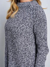 WOMEN'S LONG SLEEVE KNITTED PULLOVER SWEATER