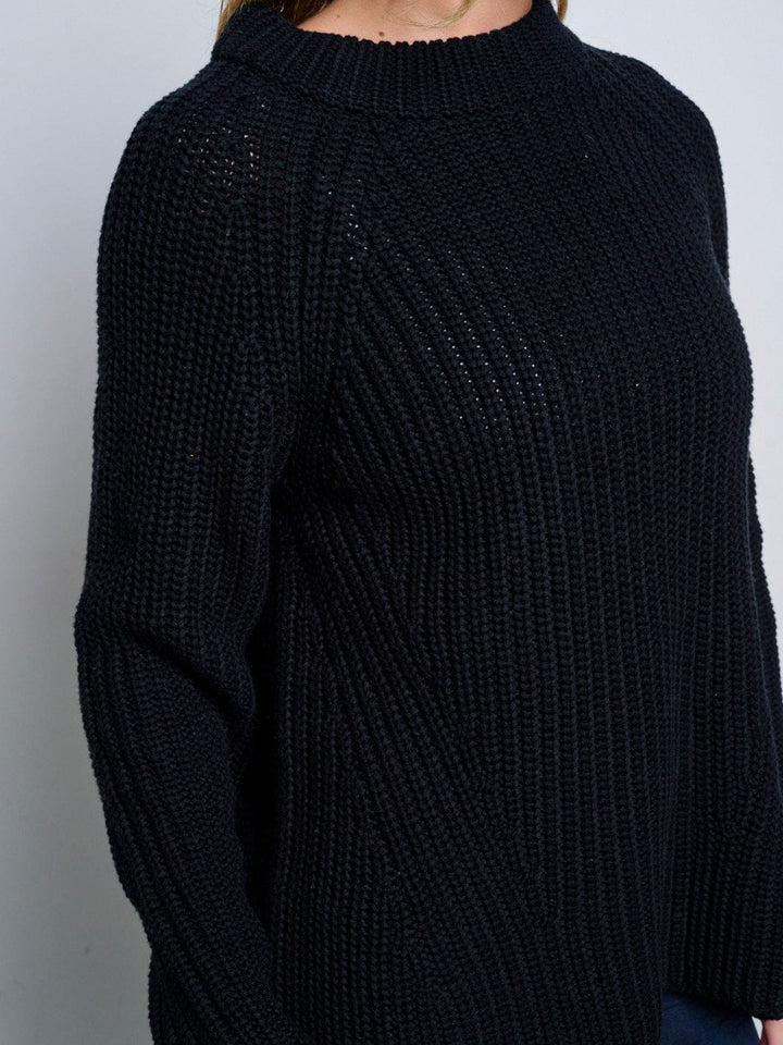 WOMEN'S LONG SLEEVE KNITTED PULLOVER SWEATER