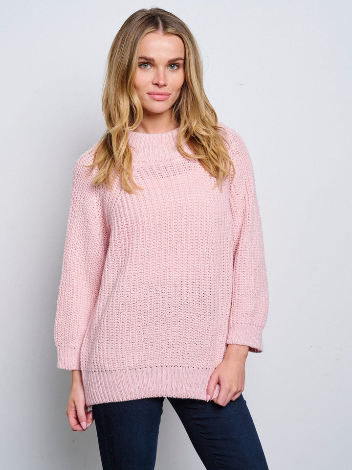 WOMEN'S LONG SLEEVE KNITTED PULLOVER SWEATER