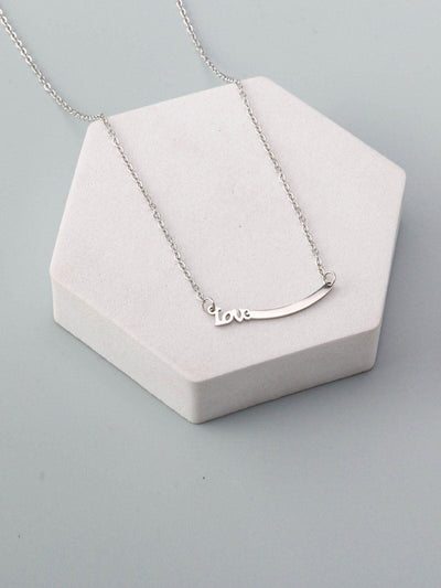 WOMEN'S SILVER LOVE NECKLACE