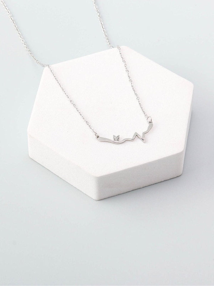 WOMEN'S SILVER LIFELINE NECKLACE