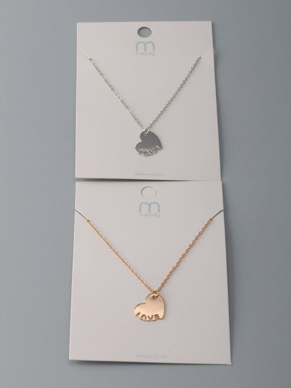 WOMEN'S GOLD & SILVER HEART NECKLACE