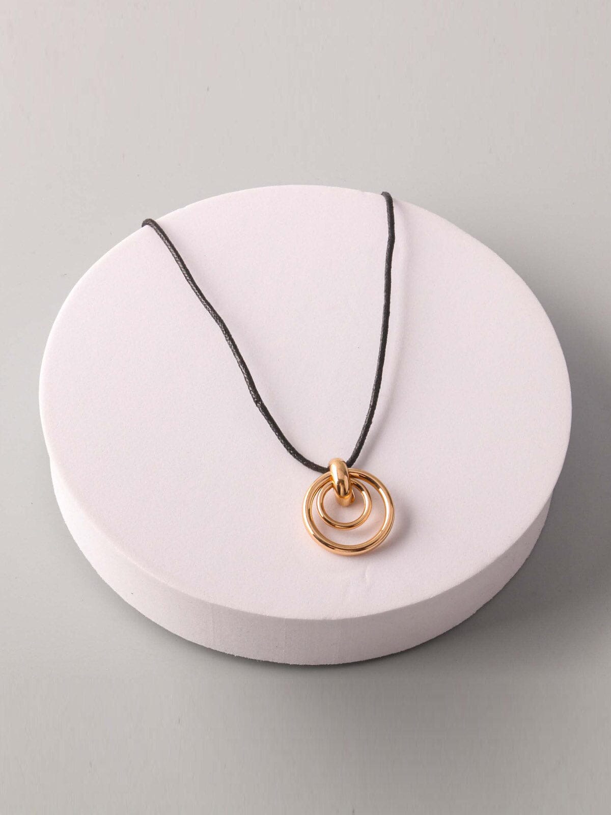 FASHION SILVER & GOLD PENDENT NECKLACE