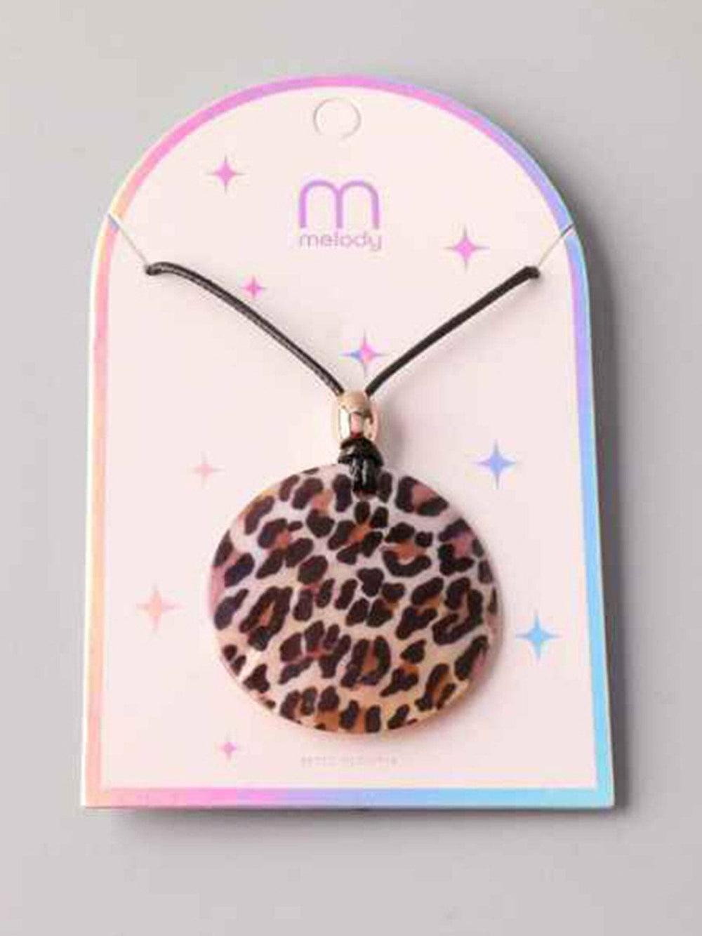 FASHION ANIMAL PRINT PENDANT NECKLACE