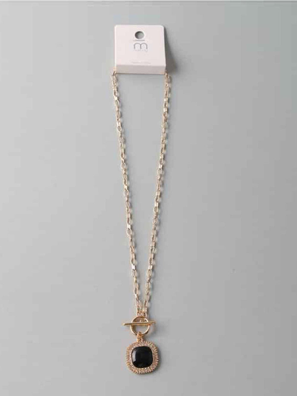 FASHION STONE PENDANT NECKLACE