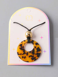 FASHION ANIMAL PRINT PENDANT NECKLACE