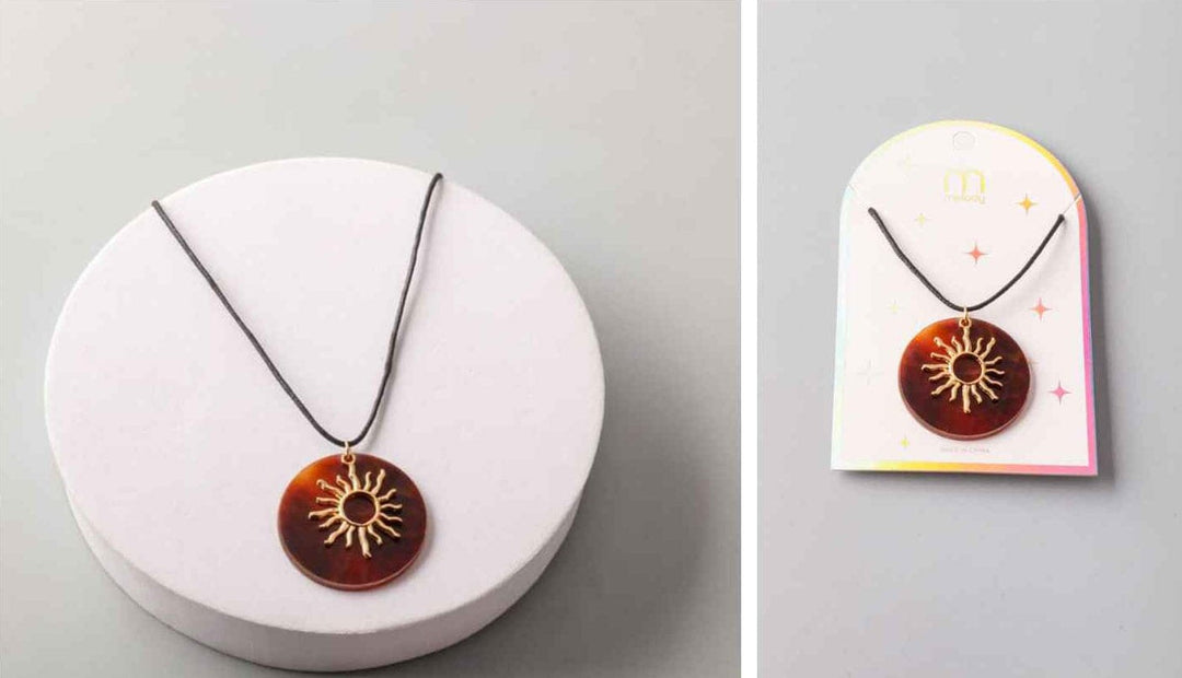 FASHION SUN PENDANT NECKLACE