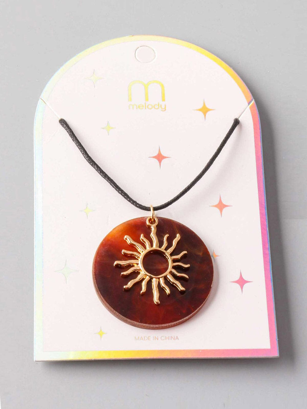FASHION SUN PENDANT NECKLACE
