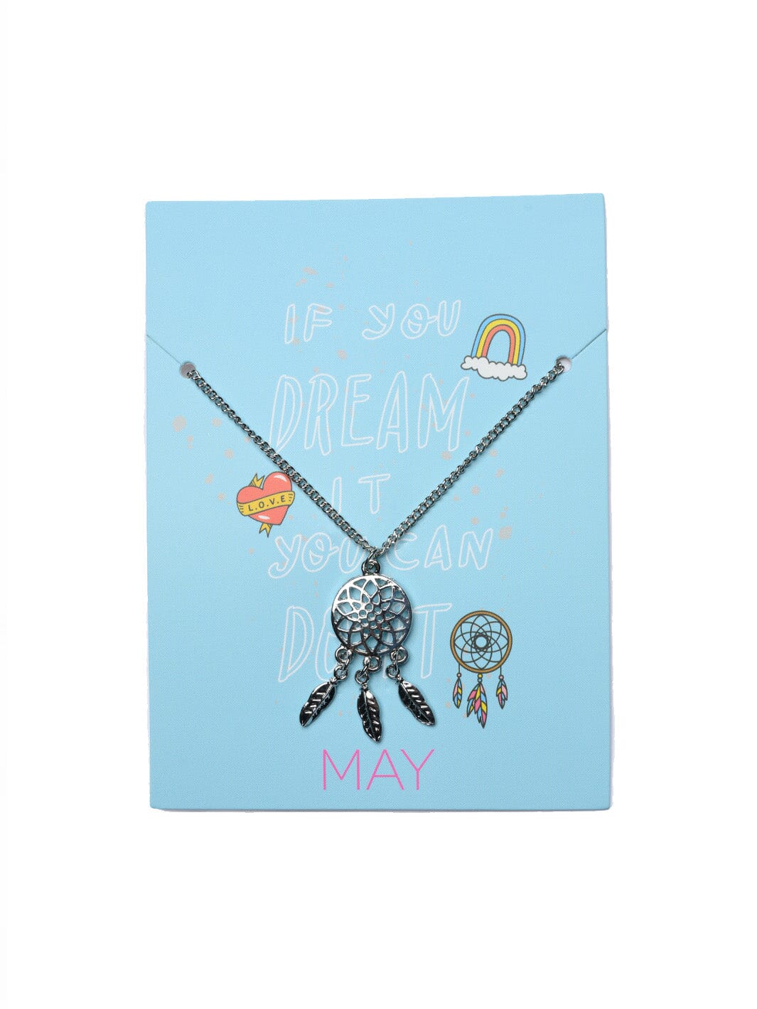 WOMEN'S SILVER DREAM CATCHER NECKLACE