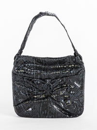 WOMEN'S HANDBAG WITH WALLET PU PLEATHER SHIMMER 2PC. SET