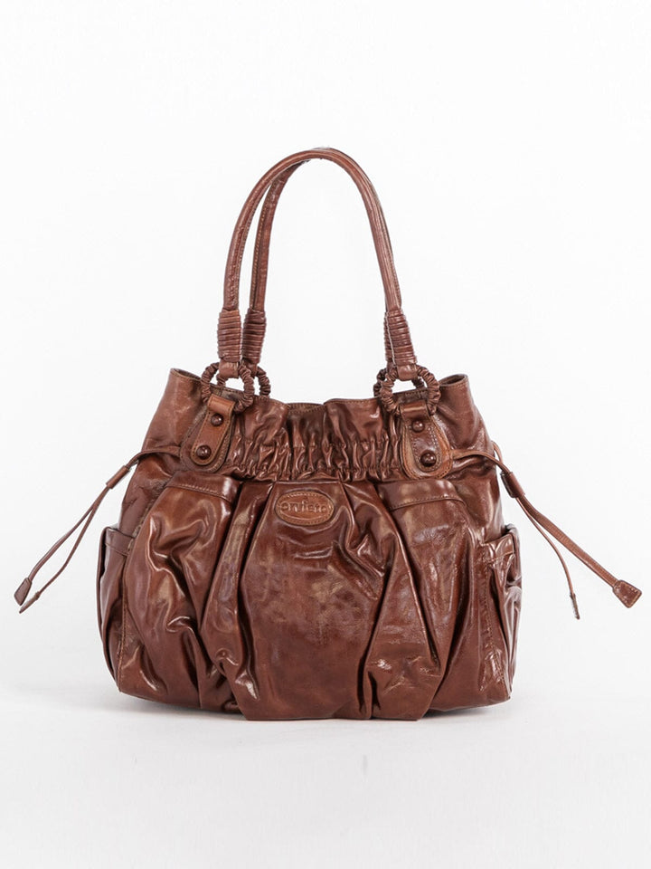 WOMEN'S PU PLEATHER HANDBAG
