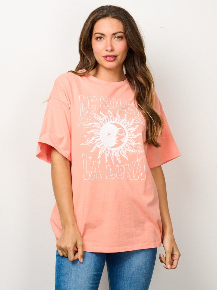 WOMEN'S SHORT SLEEVE GRAPHIC TOP
