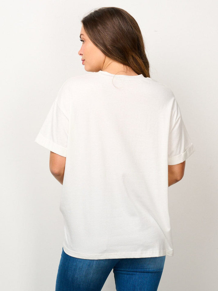 WOMEN'S SHORT SLEEVE GRAPHIC TOP