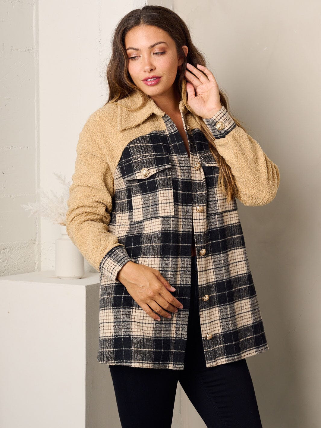 Copy of WOMEN'S LONG SLEEVE BUTTON CLOSURE SATIN BLAZER