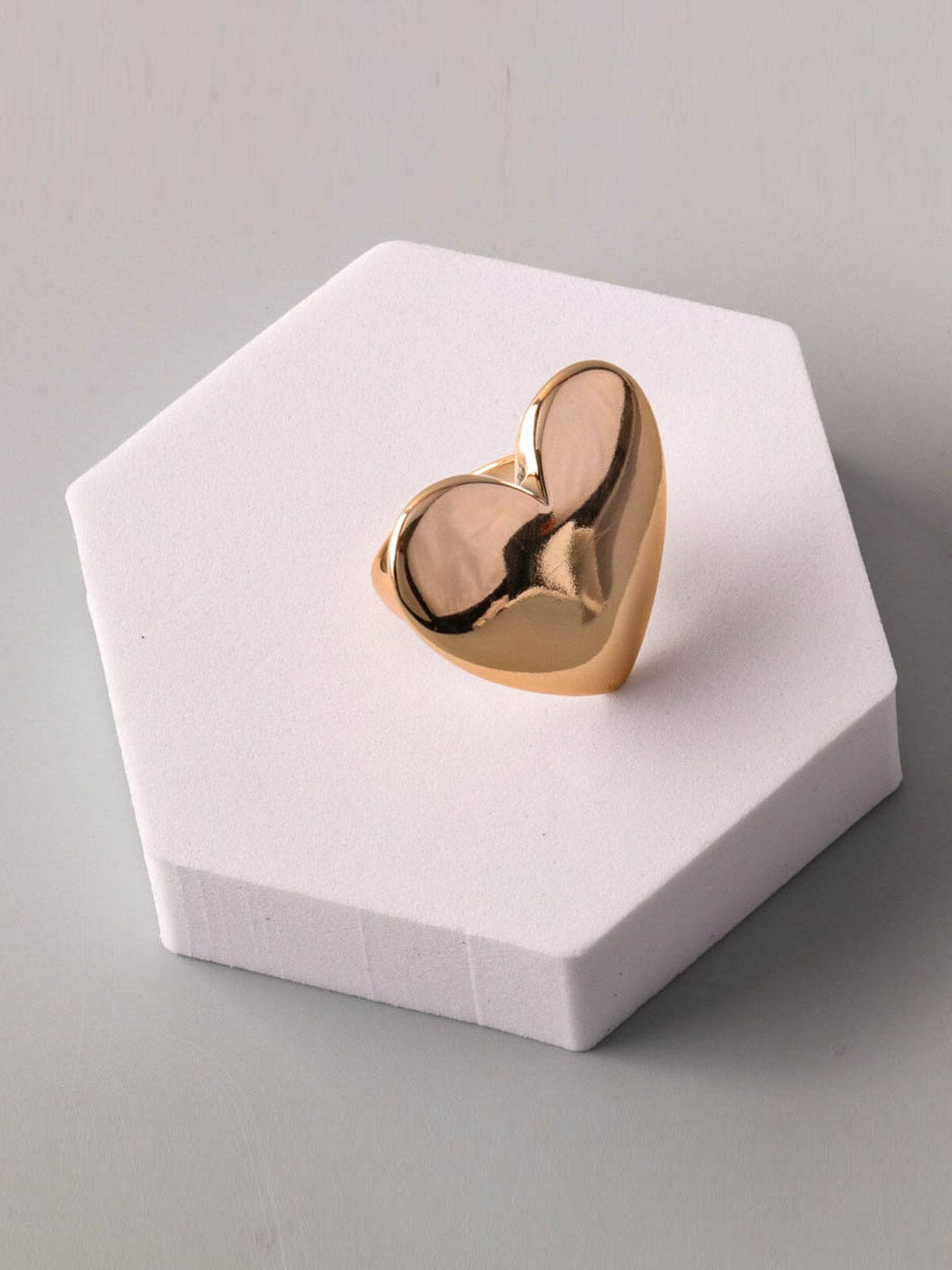 FASHION GOLD & SILVER HEART RINGS