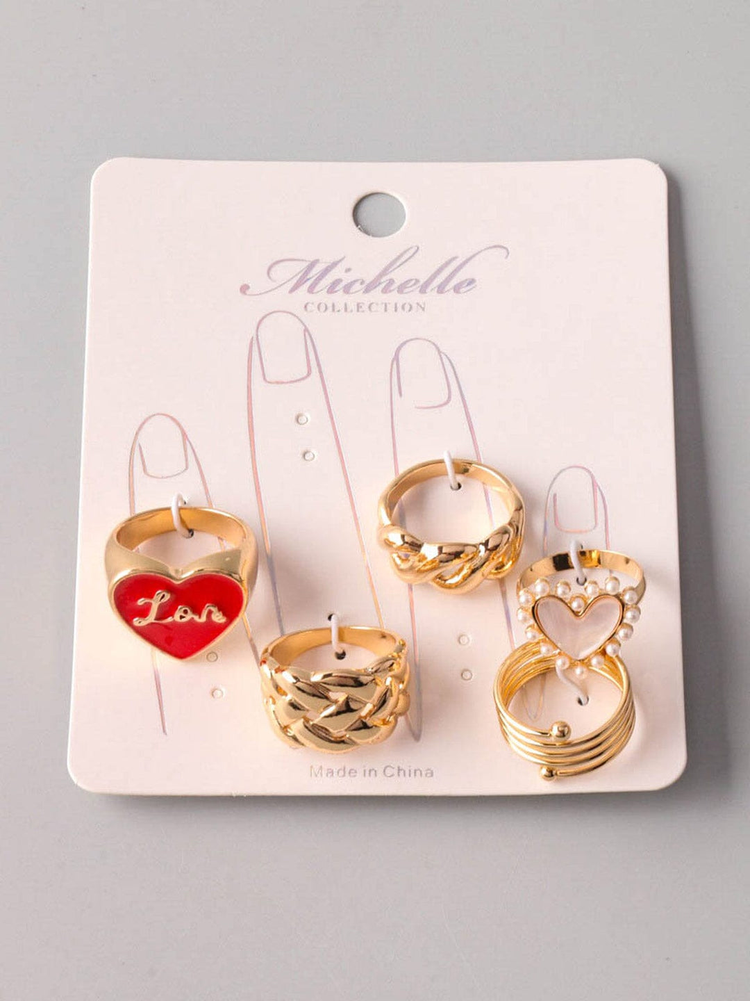 FASHION GOLD MULTI CHARMS RINGS