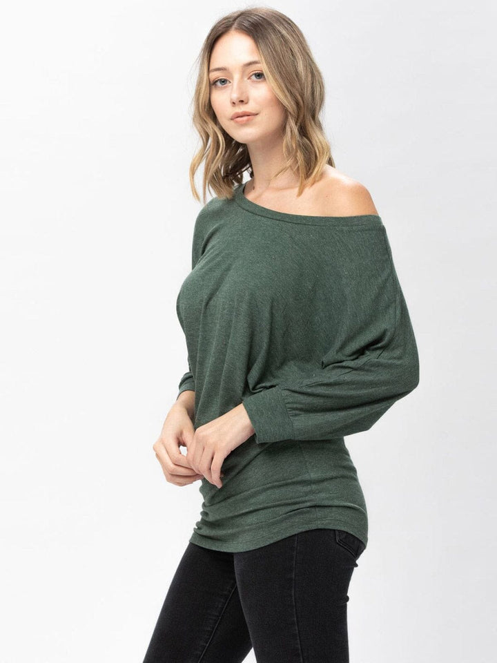 WOMEN'S SHORT SLEEVE SOLID BLOUSE