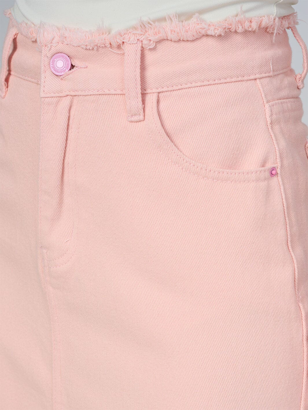 WOMEN'S BUTTON CLOSURE POCKETS FRONT SLIT DENIM MAXI SKIRT