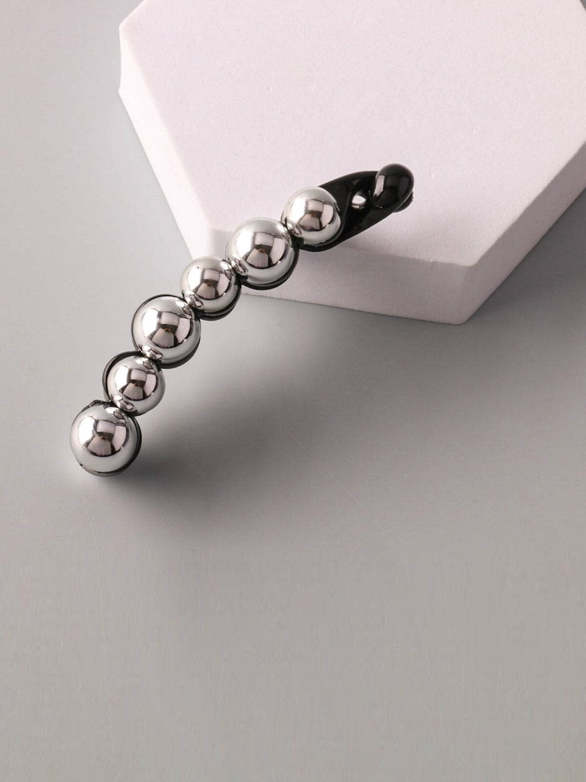 FASHION GOLD & SILVER COLORS BARRETTE HAIR CLIP