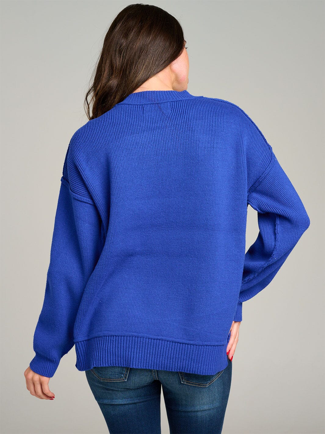 WOMEN'S LONG SLEEVE KNIT PULLOVER SWEATER