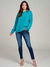 WOMEN'S LONG SLEEVE KNIT PULLOVER SWEATER