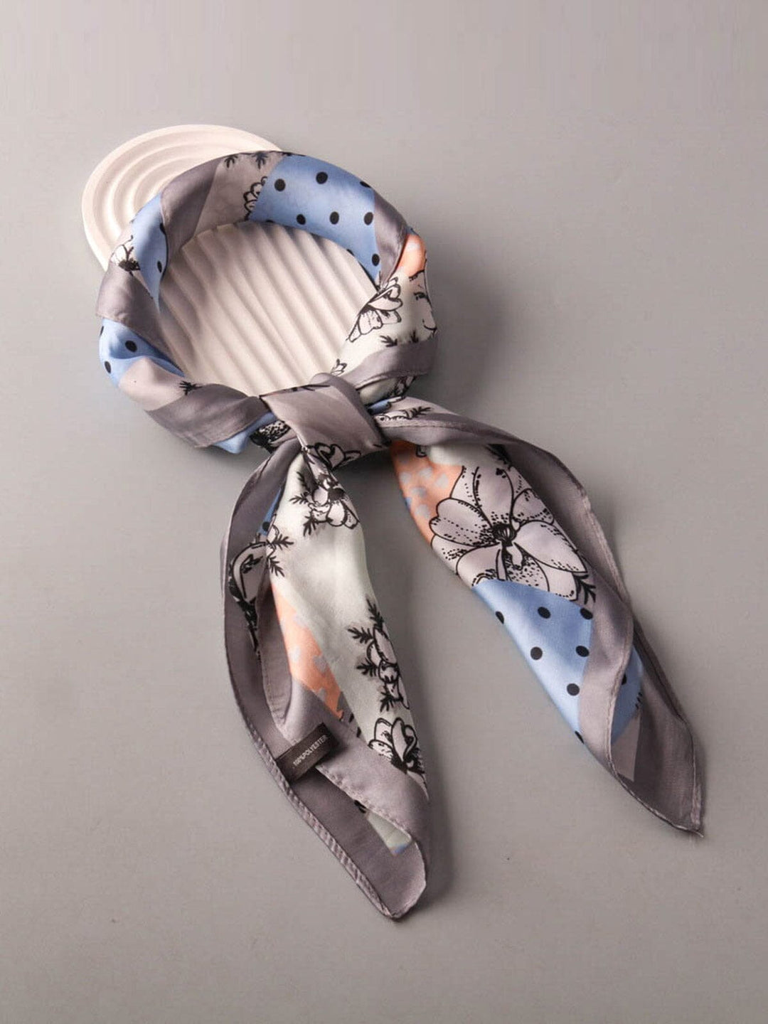 FASHION MULTIPLE USE COLORBLOCK FLORAL BANDANA