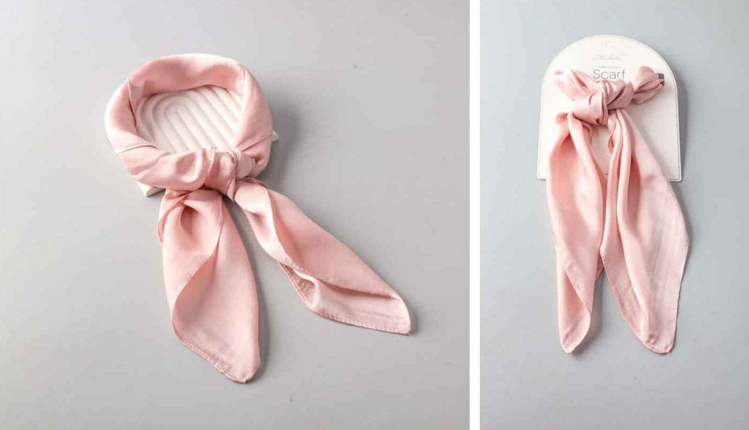 FASHION PINK MULTI PURPOSE SOLID SCARFS