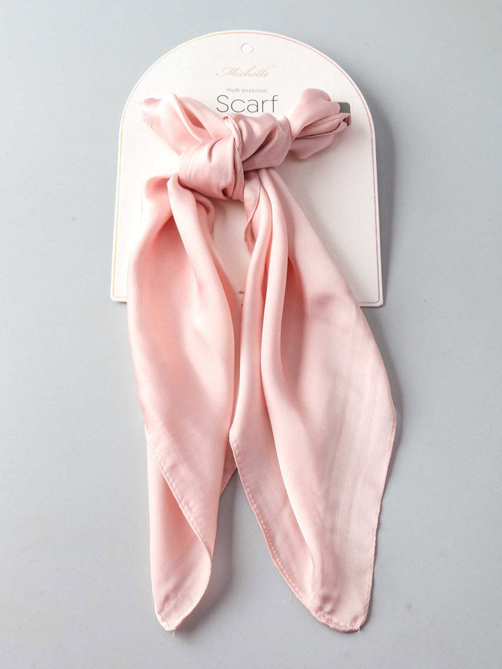 FASHION PINK MULTI PURPOSE SOLID SCARFS