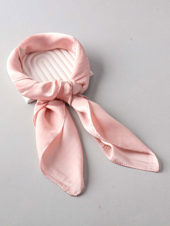 FASHION PINK MULTI PURPOSE SOLID SCARFS