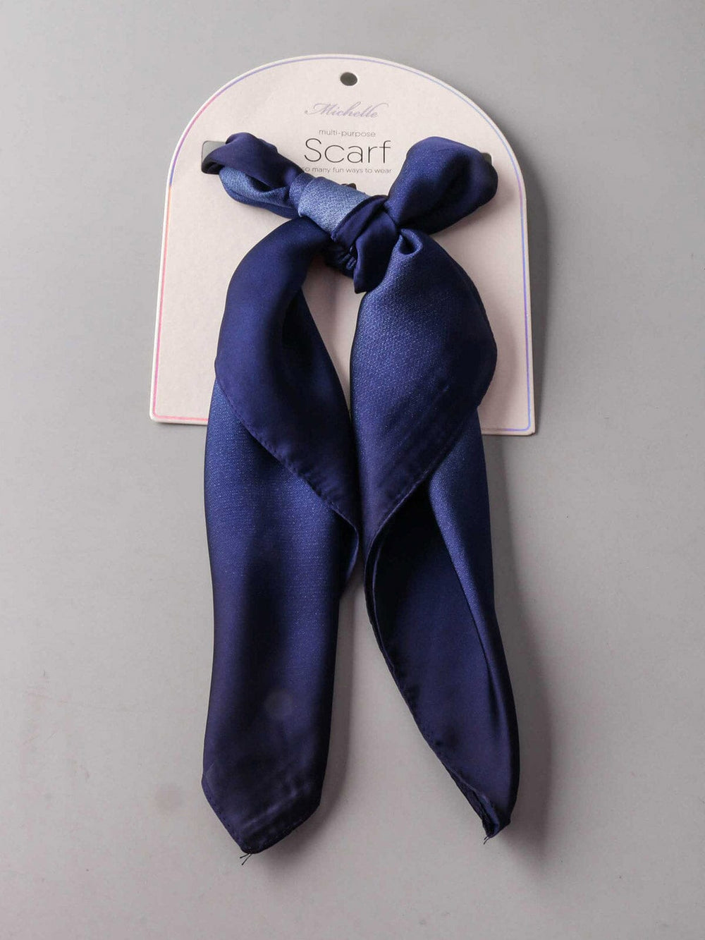 FASHION NAVY MULTI PURPOSE SOLID SCARFS
