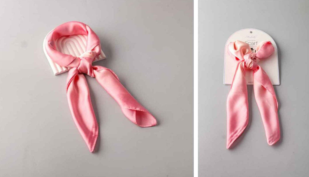 FASHION PINK MULTI PURPOSE SOLID SCARFS