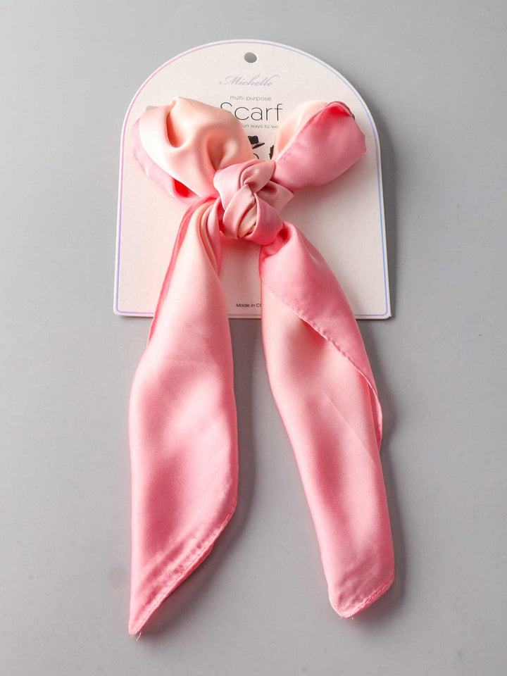 FASHION PINK MULTI PURPOSE SOLID SCARFS