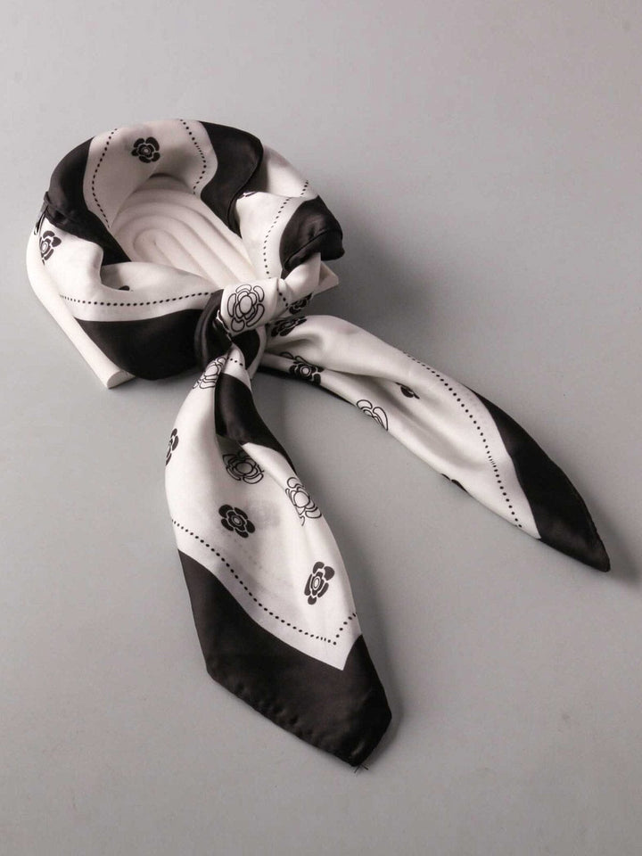 FASHION ROSE PRINT MULTI PURPOSE SCARFS