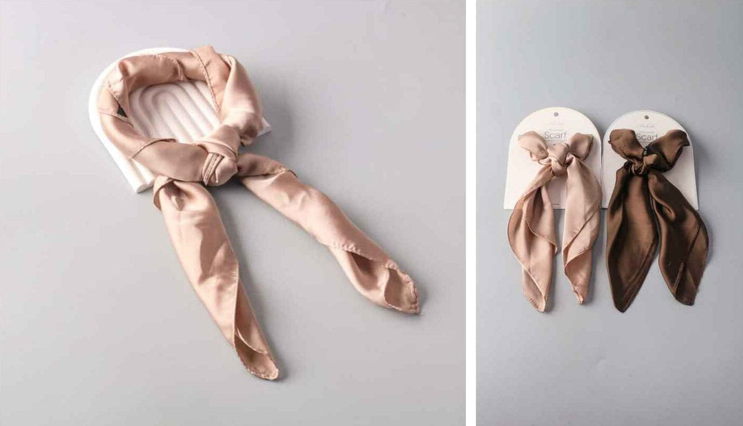 FASHION BROWN & MOCHA MULTI PURPOSE SOLID PRINT SCARFS