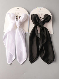 FASHION BLACK & WHITE MULTI PURPOSE SOLID SCARFS
