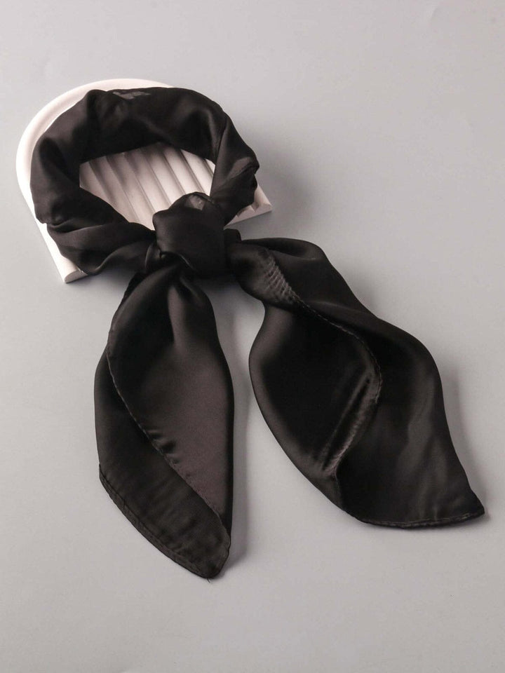 FASHION BLACK & WHITE MULTI PURPOSE SOLID SCARFS